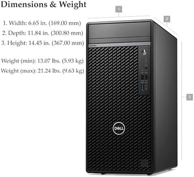 Dell OptiPlex 7010 Plus 7000 Tower Premium Business Desktop Computer, 13th Gen Intel 16-Core i7-13700, 64GB DDR5 RAM, 1TB PCIe SSD, RJ-45, 3 DisplayPorts, Type-C, 9 USB, Windows 11 Pro - Image 7