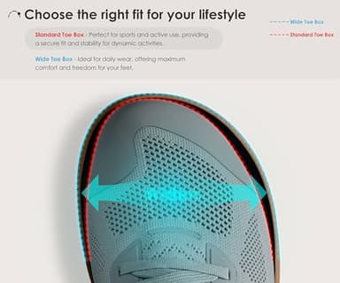 AIRHAS Men's Barefoot Shoes Zero Drop Wide Toe Box Minimalist Gym Shoes for Men Deadlift Cross Training Sneakers (Dark Grey/Gum,13.0) - Image 3