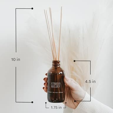 Sweet Water Decor Hello Fall Reed Diffuser Set - Hot Cider, Cinnamon, Cloves, Apple, and Nutmeg Fall Scented Diffuser - Scent Diffusers for Home, Fall Home Decor Long Lasting Fragrance Made in the USA - Image 6