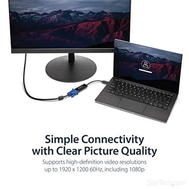 StarTech.com USB 3.0 to VGA Adapter, USB to VGA Monitor Converter for Windows, Slim, TAA (no support for macOS/ChromeOS/Linux) - Image 4