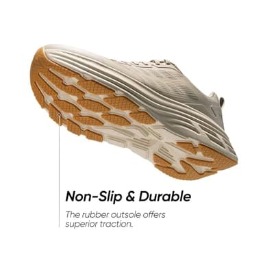 NORTIV 8 Men's Walking Running Tennis Cushioning Shoes ActiveFloat Non Slip Athletic Gym Workout Jogging Comfortable Sneakers,Size 10,Apricot,SNWS245M - Image 3