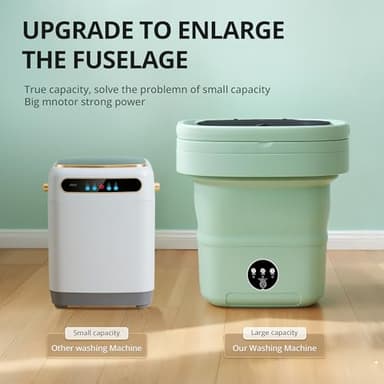 Portable Washing Machine, Mini Washer, 16L Upgraded with Spin Basket Laundry Machine, Foldable Design Ideal for Apartment, Home and Hotel, portable washer 3 Cleaning Modes Suitable for Small Clothes - Image 5