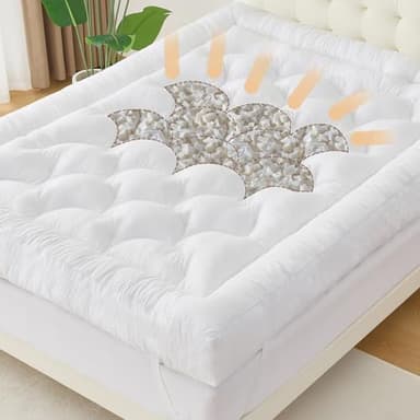 WhatsBedding 5 Inch Memory Foam Mattress Topper Twin Size, Supportive Fluffy Shredded Memory Foam Filled Pillow Top, Extra Soft Bed Topper for Back Pain Relief, 39x75x5 Inch - Image 6