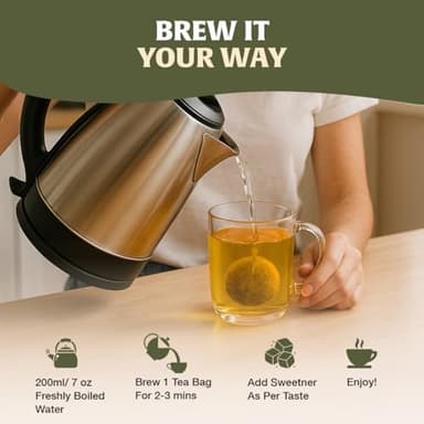 HANDPICK Original Tulsi Tea (100 count) Holy Basil Calming and Stress Relief Tea, Immune Support | Non-GMO, Caffeine-Free Herbal Tea | Ecofriendly Round Tea Bags - Image 7