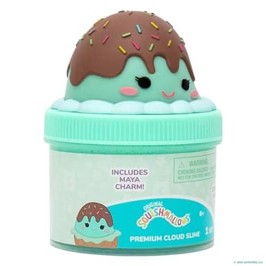 Original Squishmallow Maya The Ice Cream Premium Cloud Slime, Chocolate-Scented, Party Favors for Kids 8-12, Girl Toys 8-10 Years Old, Slime Kit for Girls Ages 8-12, Slime for Kids - Image 8
