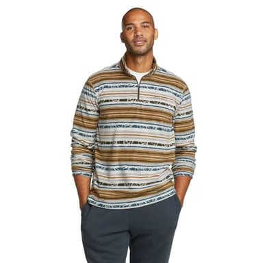Eddie Bauer Men's Quest Fleece 1/4-Zip Pullover, Tawny, X-Large - Image 1