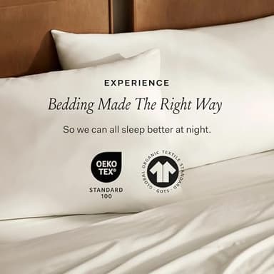 BOLL & BRANCH Signature Hemmed Sheet Set - Twin, White - Luxury 100% Organic Cotton - Includes 1 Flat, 1 Fitted, 2 Pillowcases - Buttery Soft - Image 7