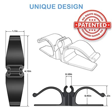 Lancord Cord Organizer for Appliances, 8 Pack Upgraded Kitchen Appliance Cord Organizer Stick On Appliance Wire Organizer Wire Wrapper for Kitchen Appliances Mixers, Coffee Maker, Pressure Cooker - Image 4
