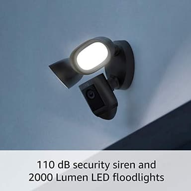 Like-New Ring Floodlight Cam Wired Pro with Bird’s Eye View and 3D Motion Detection (2021 release), Black - Image 6