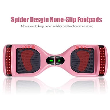 LIEAGLE Hoverboard, 6.5" Self Balancing Scooter Hover Board with Many Certified Wheels LED Lights for Kids Adults(A02 Pink) - Image 5