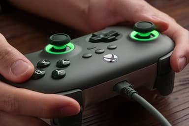 8Bitdo Ultimate C Wired Controller for Xbox with Hall Effect Joysticks and Triggers, RGB Lighting Fire Ring, Compatible with Xbox Series X|S, Xbox One, Windows 10/11- Officially Licensed (Dark Green) - Image 7