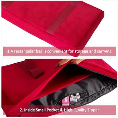 GUSTARIA American Mahjong Tile Set, 166 Premium White Tiles, 4 All-in-One Color Rack/Pushers, Complete Mahjong Game Set Red Carrying Bag - Image 8