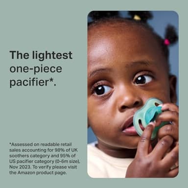 Tommee Tippee Stay Put Pacifier Set, Contains 2 Ultra-Light StayPut Glow in The Dark Pacifiers and 2 Ultra-Light StayPut Pacifiers, 0-6 Months, Colors May Vary, One-Piece Silicone Design, Pack of 4 - Image 2