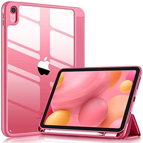 Wenlaty Compatible with iPad (A16) 11th Generation Case 11 Inch 2025, for iPad 10th Generation Case 10.9 Inch 2022 with Pencil Holder, Trifold Stand Protective Cover, Auto Wake/Sleep, Watermelon Pink - Image 1