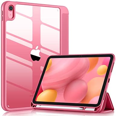 Wenlaty Compatible with iPad (A16) 11th Generation Case 11 Inch 2025, for iPad 10th Generation Case 10.9 Inch 2022 with Pencil Holder, Trifold Stand Protective Cover, Auto Wake/Sleep, Watermelon Pink - Image 1