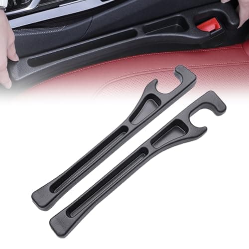 MAIYUE 2PCS No Drop Seat Guard,2025 New Car Seat Side Gap Filler Organizer, Drop Seat Guards for Cars (Black 2Pcs) - Image 1