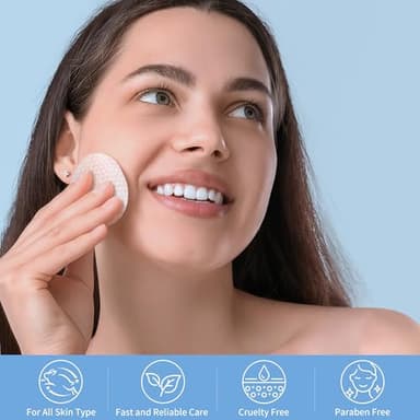 Persbeay Glycolic Acid Pads, Exfoliating Toner Pads for Facial Radiance, Dual Action Gentle Face Pad for Deep Cleaning Effect |Peels & Daily Skin Renewal |Salicylic Acid & Vitamins B3 |70 Count - Image 6