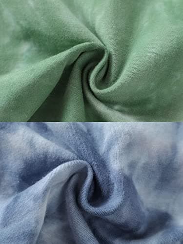 Toddler Baby Boy Summer Outfits Clothes Tie Dye Shirt and Short Set for Boys 4-Piece 2T - Image 6