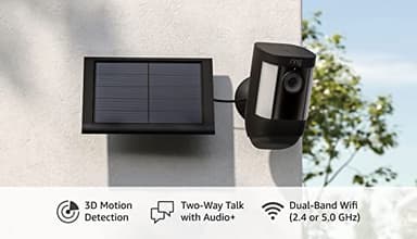 Ring Spotlight Cam Pro, Solar | 3D Motion Detection, Two-Way Talk with Audio+, and Dual-Band Wifi (2022 release) - Black - Image 6