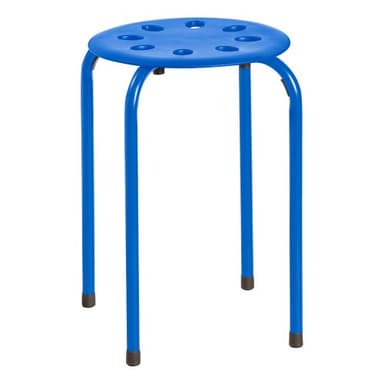 Norwood Commercial Furniture Stacking Stools for Kids and Adults, 17.75" Standard Height Portable Nesting Office and Classroom Stools, Assorted Color, Pack of 5 - Image 12