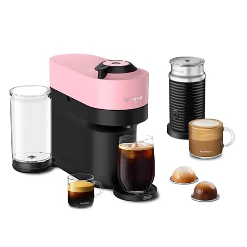 Nespresso Vertuo Pop+ Coffee and Espresso Maker by De'Longhi with Milk Frother, Candy Pink - Image 1