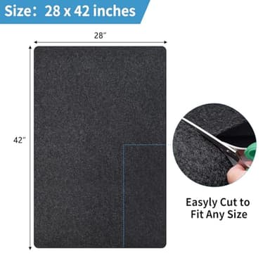 NYFITY Kennel Pad Dog Crate Mat Liner, Absorbs Urine, Waterproof, Non-Slip, Washable Puppy Pee Pad for Kennel Training - Under Pet Cage to Protect Floors, Thin Cut to Fit Design (42" x 28" - 1 Pack ) - Image 2