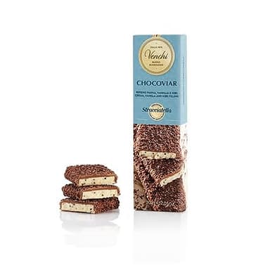 Venchi Chocolate stick: Chocoviar Stracciatella Soft Bar, 7.05 oz - Perfect for Milk Chocolate Lovers - Gluten Free - Image 1
