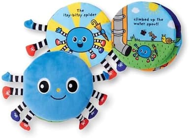 Melissa & Doug K's Kids Itsy-Bitsy Spider 8-Page Soft Activity Book for Babies and Toddlers - Cloth Baby Book And Sensory Toy With Textures To Grasp And Pages To Play Peekaboo, Ages 1 Month+ - Image 3