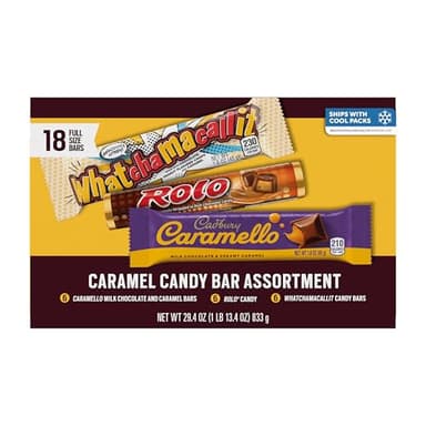 Hershey Assorted Caramel Candy Box, 29.4 oz (18 Pieces) - Image 1