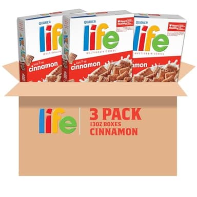Quaker Life Breakfast Cereal, Cinnamon, 13 Ounce (Pack of 3) - Image 4