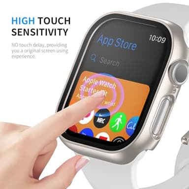 HASDON [12 Pack Case Compatible with Apple Watch Series 11/10 42mm with Tempered Glass Screen Protector, Full Coverage Bumper Hard PC Shockproof Protective Cover for iWatch Series 11/10 42mm - Image 4