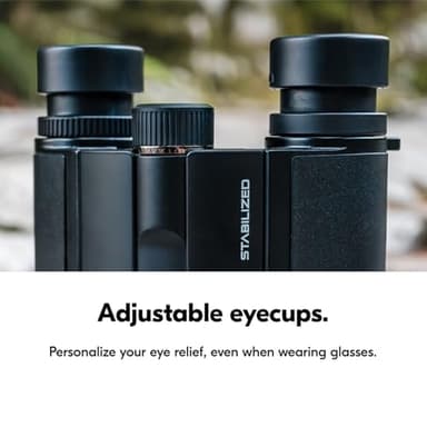 Nikon STABILIZED Binoculars 12x25 S, Image Stabilized Binoculars for Sports, Outdoors, & Wildlife, Compact Binoculars, Bundle with a Nikon Lens Pen & Cleaning Cloth - Image 3