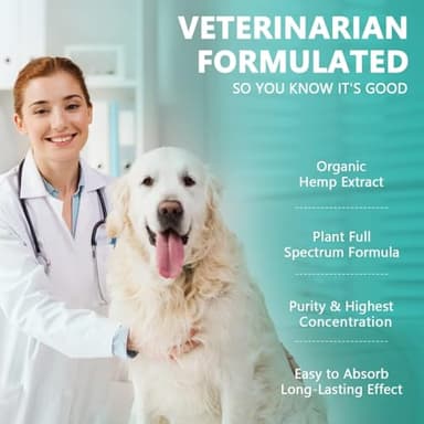 (2 Pack) Max Potency Hemp Oil for Dogs & Cats - Help Anxiety Stress Pain Inflammation Arthritis Aggressive Relax Sleep Allergies Seizures Relief - Treats Chews Joint & Hip - Organic Pet Calming Drops - Image 3