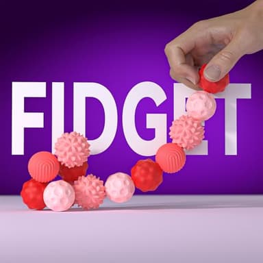 Magnetic Sensory Balls Fidget Toys - 8pcs Attraction Balls with Textures Silicone Shell for Adults,Stress Relief Toy for Autism Anxiety,Desk Fidget Toys,Stocking Stuffers for Teens Womens Gifts - Image 7