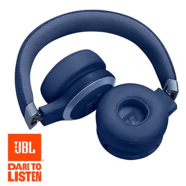 JBL Live 670NC - Wireless On-Ear Headphones with Adaptive Noise Cancelling with Smart Ambient, Up to 65H Battery Life with Speed Charge, Lightweight, Comfortable and Foldable Design (Blue) - Image 7