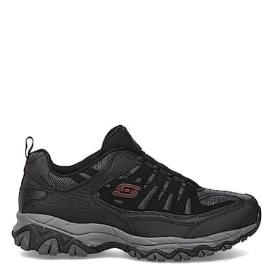 Skechers Sport Men's Afterburn Wonted Loafer,black/charcoal,12 4E US - Extra wide fit - Image 3