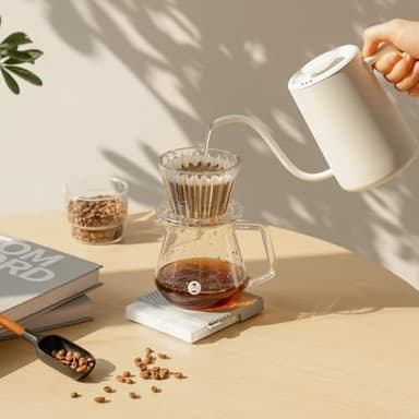 TIMEMORE Basic Mini Coffee Scale, Multifunction Electronic Espresso Scale, Weigh Digital Drip Cone Scale with Timer, Ultra Thin and LightMini Digital Food Kitchen Scale for Baking, Cooking - White - Image 5