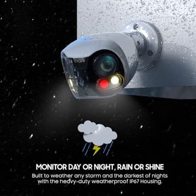 Amcrest Dual-Lens 4K (8MP) Outdoor Security POE Camera, 2 x 4MP Lenses PoE AI Bullet IP Camera, 65ft Night Color, Face Detection, Panoramic 180° FOV, 4K@15fps IP8M-DLB2998EW-AI (White) - Image 7