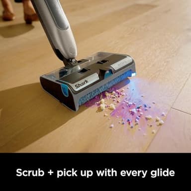 Shark WW201 HydroDuo with Dirt-Reveal Technology, Cordless, Hard Floor Cleaning System, Wet & Dry Debris Pickup, Mops & Scrubs All at Once, Hardwood, Tile, Laminate & Stone, Stone Metallic (Renewed) - Image 2
