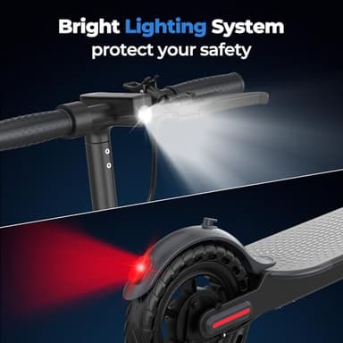Electric Scooter, 8.5" /10" /14" Tire, 16/19/22 Mph Top Speed, 16/22/27/28/49 Miles Long Range, Folding Escooter for Adults and Teens with Dual Braking,Dual Suspension, App - Image 5