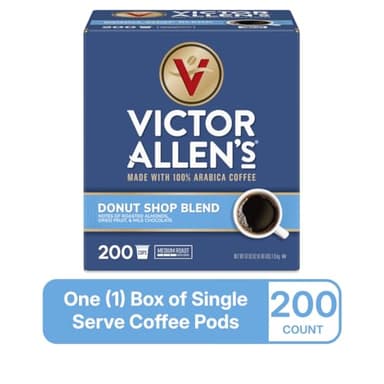 Victor Allen's Coffee Donut Shop Blend, Medium Roast, 200 Count, Single Serve Coffee Pods for Keurig K-Cup Brewers - Image 3