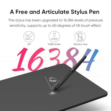 XPPen Updated Deco 01 V3 Drawing Tablet, 16384 Pressure Sensitivity, 8 Custom Shortcuts, 220 Report Rate for OSU Drawing Pad, Remote Teaching & Animation, Compatible with Android, Windows, macOS - Image 4
