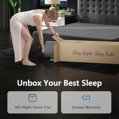 King Size Mattress, 14 Inch King Mattress in a Box, Memory Foam Hybrid Mattresses with Individual Pocket Spring, Pressure Relief, Optimal Edge Support & Motion Isolation, Breathable, CertiPUR-US - Image 6