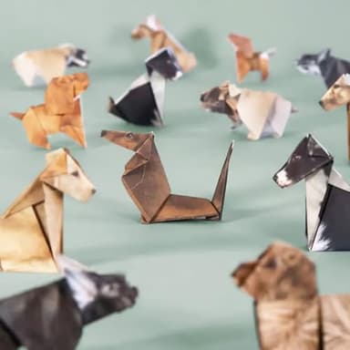 DIY Paper Cats - 50 Sheets DIY Origami Paper to Fold Cute Cat Figures, Fun Craft Activity for Adults & Kids, Desk Decoration & Gift for Cat Lovers (ca't, 50pcs) - Image 6