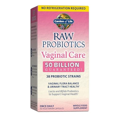 Garden of Life Raw Probiotics for Women's Vaginal Care with Acidophilus, Shelf Stable Probiotic Promotes Yeast Balance, Vaginal, Urinary Tract Health, 30 Vegetarian Capsules - Image 1