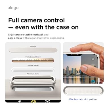 elago for iPhone 17 Pro Case, Premium Magnetic Silicone Case, Compatible with MagSafe, Liquid Silicone Material, Protective Cover, Shockproof, Slim Phone, 6.3 inch (Stone) - Image 3