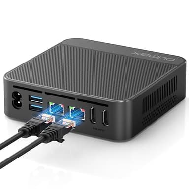 OUMAX Mini PC,Twin Lake N150(Turbo 3.6Hz) 16GB DDR4 500GB M.2 SSD Dual LAN, Desktop Mini Computer 4K Dual HDMI Display, Wifi5, BT5.0, Built-in 45W Power Supply - Image 1
