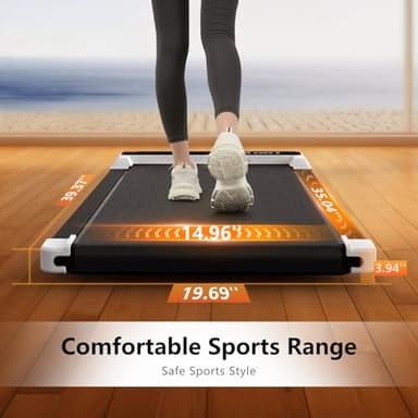 JURITS Walking Pad 2 in 1 for Walking and Jogging, Under Desk Treadmill - Image 4