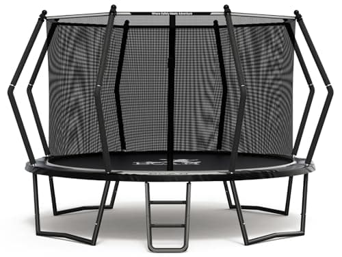 BCAN Trampoline 8FT 10FT 12FT 14FT 15FT 16FT Recreational Trampoline with Enclosure for Kids Adults, ASTM Approved, Outdoor Trampoline with Ladder for Kids - Image 1