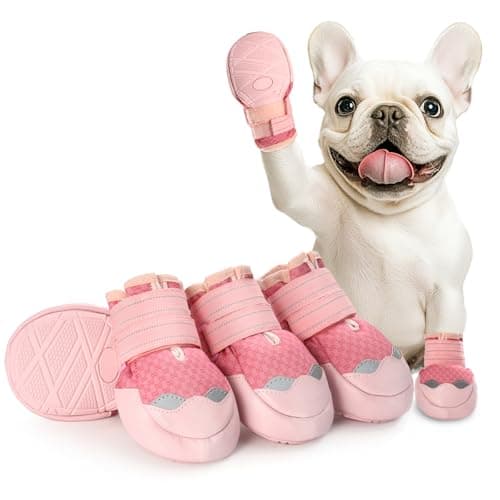 AOKOWN Dog Shoes for Large Dogs, Waterproof Dog Boots for Winter Snow, Summer Hot Pavement, Dog Booties & Paw Protectors Size 7 - Image 1